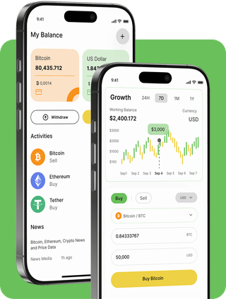 Starkelin plateforme de trading avec données de marché en direct